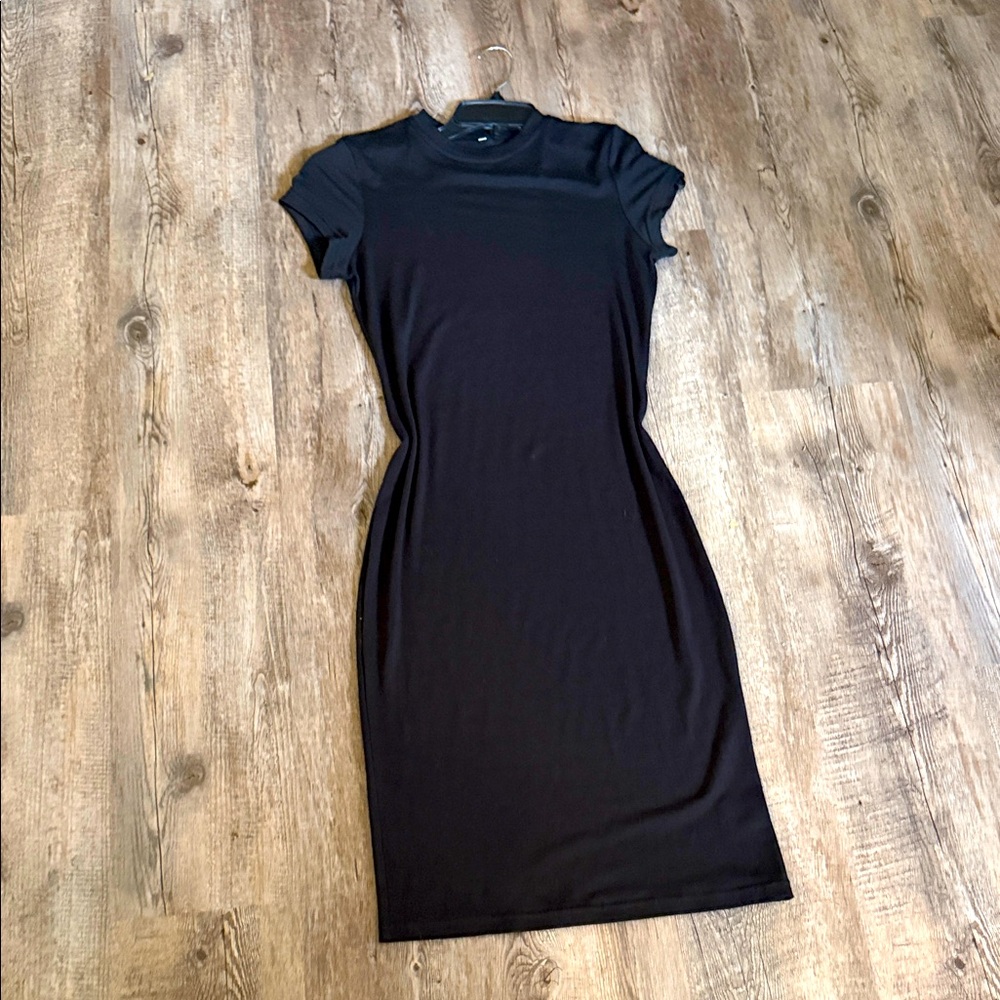 Cotton Cap Sleeve Little Black Dress